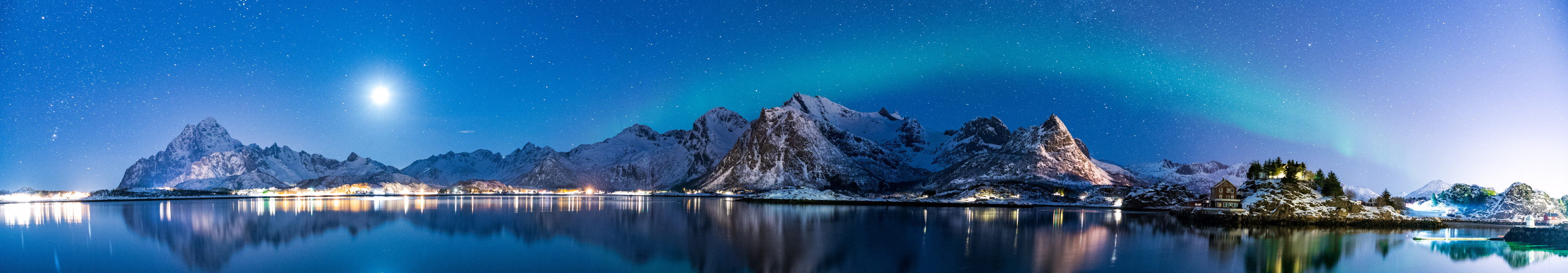 Polarlichter am Himmel von Norwegen