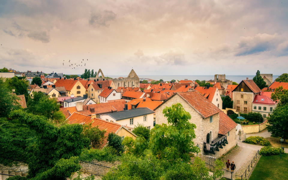 Blick über Visby